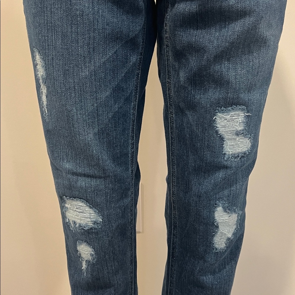 White House Black Market The Girlfriend Distressed Jeans Size 4 - Picture 3 of 12